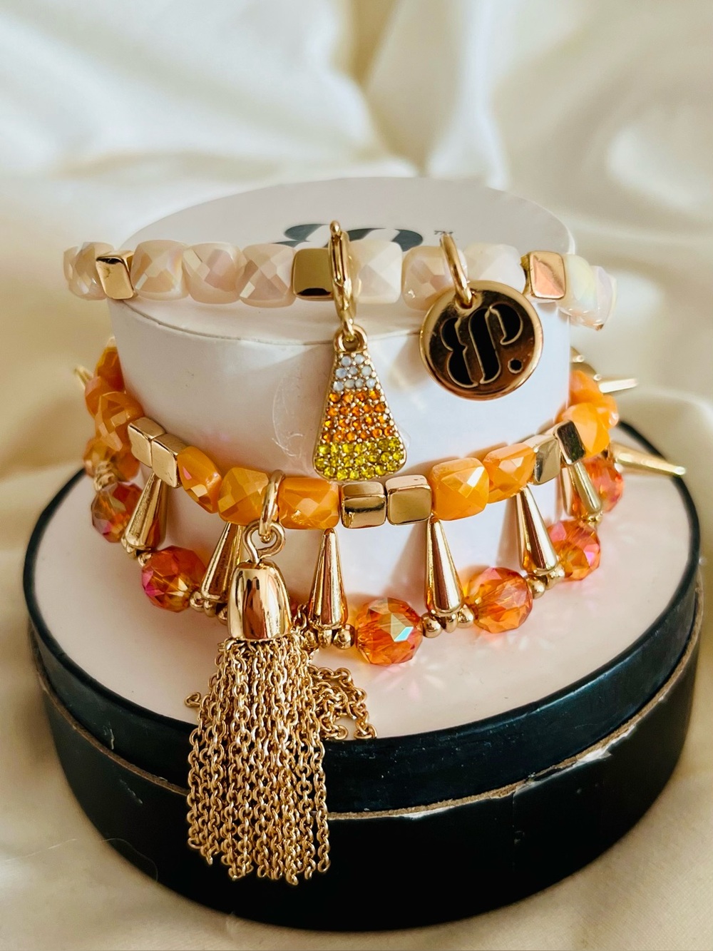 Bomb Party Retro Halloween 2022 Stack RBP5297 Candy Corn Sparkle HTF